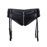 Sexy Club Underwear for Women / Black Zipper Crotch Low Rise Ladies Panties - EVE's SECRETS