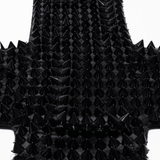 Sexy Halter Top with Waist Straps and Spiked Rivet Details