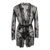 Sexy Lace Lingerie Set For Women / Erotic Floral Pattern Babydolls / Female Seductive Chemises - EVE's SECRETS