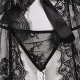 Sexy Lace Lingerie Set For Women / Erotic Floral Pattern Babydolls / Female Seductive Chemises - EVE's SECRETS