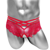 Sexy Men's Transparent Panties With Open Crotch / Erotic Male Lace Underwear - EVE's SECRETS