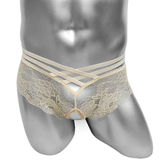 Sexy Men's Transparent Panties With Open Crotch / Erotic Male Lace Underwear - EVE's SECRETS