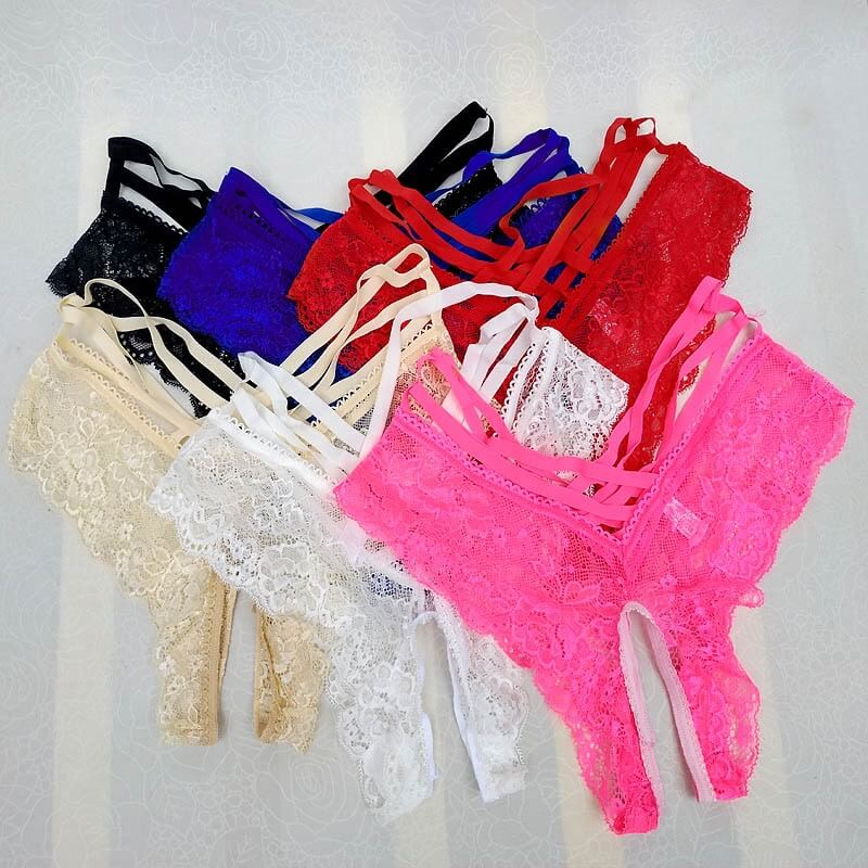 Sexy Men's Transparent Panties With Open Crotch / Erotic Male Lace Underwear - EVE's SECRETS