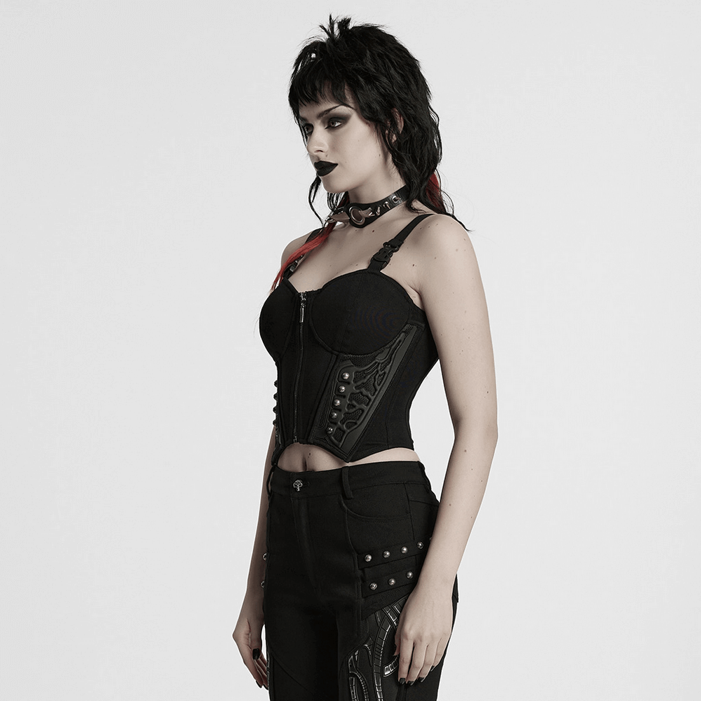 Sexy Waistcoat with Corset Design and Buckle Straps