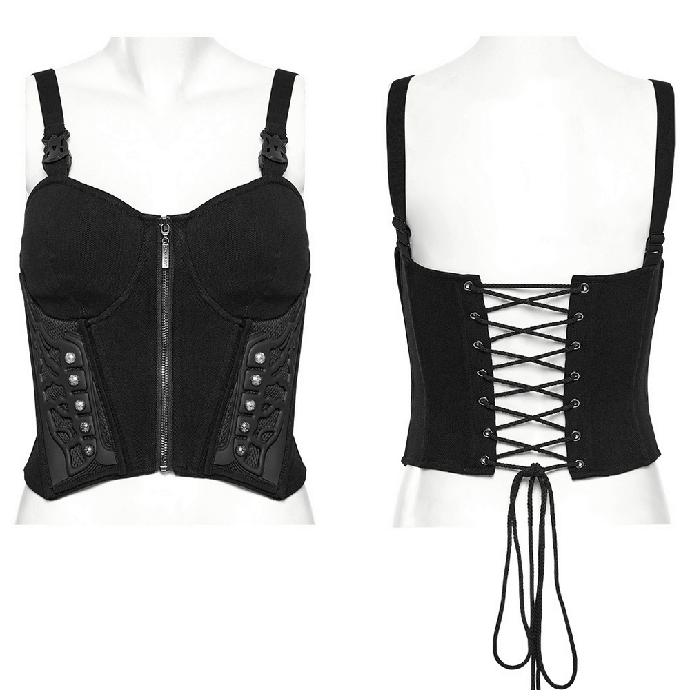 Sexy Waistcoat with Corset Design and Buckle Straps