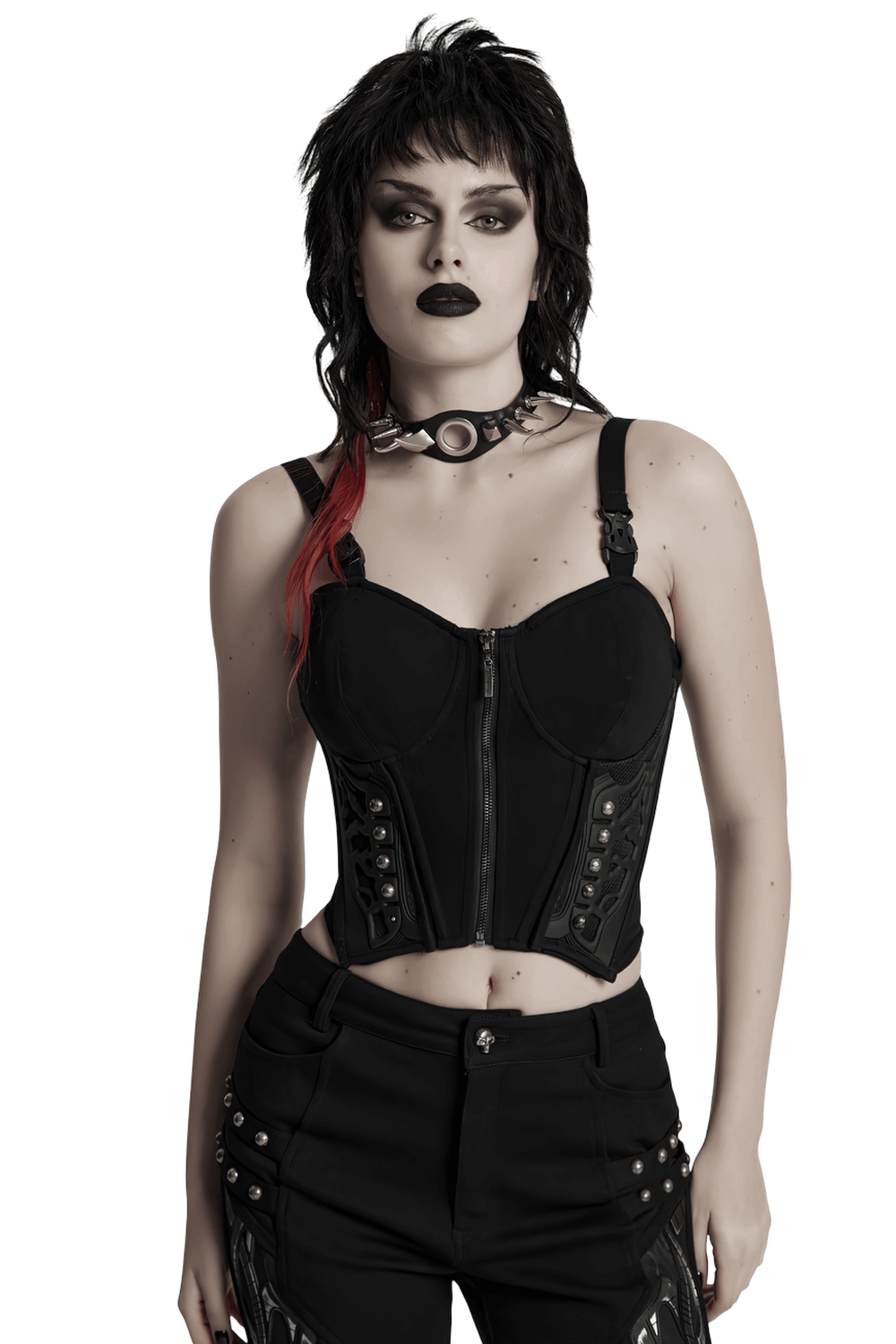 Sexy Waistcoat with Corset Design and Buckle Straps