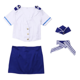 Sexy Women Stewardess Uniform / Crop Top & Slinky Skirt - EVE's SECRETS