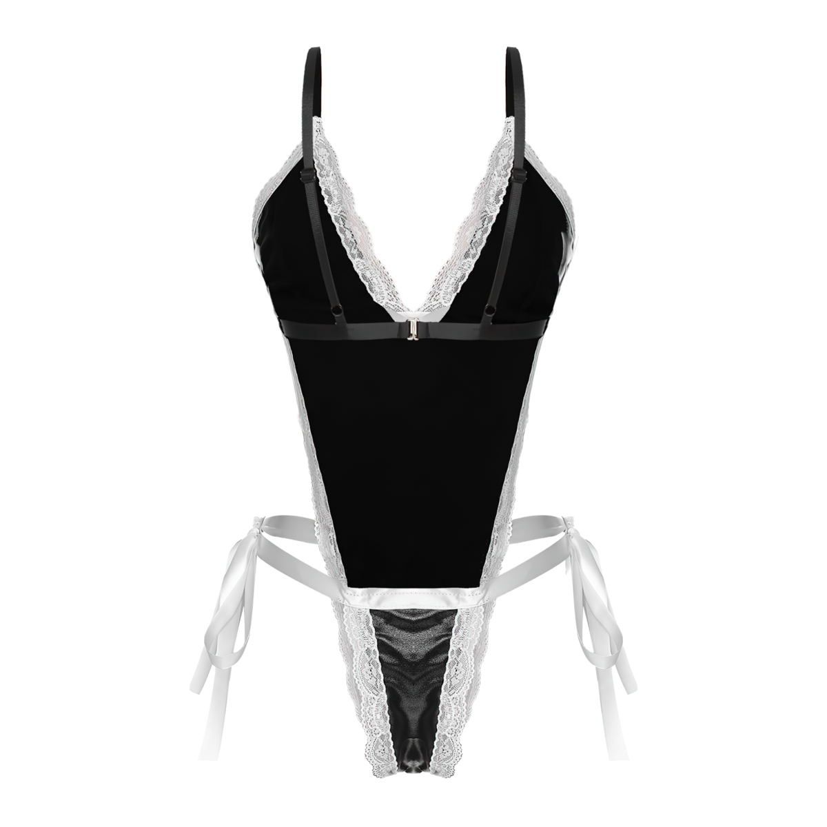 Sexy Women's Maid Costume / Wet Look Clothing For Role-Playing Games / Erotic Female Bodycon - EVE's SECRETS