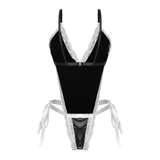 Sexy Women's Maid Costume / Wet Look Clothing For Role-Playing Games / Erotic Female Bodycon - EVE's SECRETS