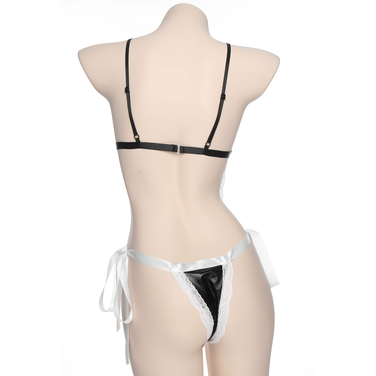 Sexy Women's Maid Costume / Wet Look Clothing For Role-Playing Games / Erotic Female Bodycon - EVE's SECRETS