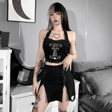 Sexy Women's Mini Skirt / Black High Waist Skirt with Zipper / Erotic Clothing for Ladies - EVE's SECRETS