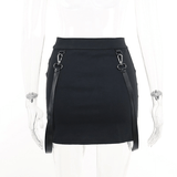 Sexy Women's Mini Skirt / Black High Waist Skirt with Zipper / Erotic Clothing for Ladies - EVE's SECRETS