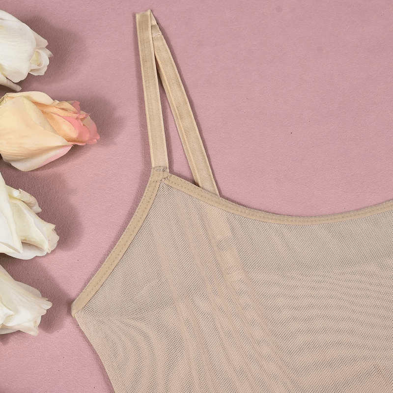 Sexy Women's Spaghetti Strap Bodysuits / Female Mesh Clothing / Erotic Skinny Outfits - EVE's SECRETS