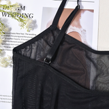 Sexy Women's Spaghetti Strap Bodysuits / Female Mesh Clothing / Erotic Skinny Outfits - EVE's SECRETS