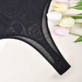 Sexy Women's Spaghetti Strap Bodysuits / Female Mesh Clothing / Erotic Skinny Outfits - EVE's SECRETS