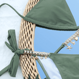 Sexy Women's Swimwear with Metal Chain / Lady's Erotic Bikini Swimsuit - EVE's SECRETS