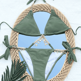 Sexy Women's Swimwear with Metal Chain / Lady's Erotic Bikini Swimsuit - EVE's SECRETS