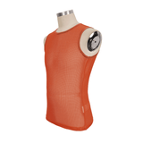 Sheer  Orange Mesh Tank Top / Men's Punk Sleeveless T-shirt