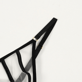 Sheer Seamless Lingerie Set / Unlined Bra with Panties and Garter Belt / Women's Sexy Underwear - EVE's SECRETS