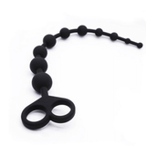 Silikon-Analkugeln für Männer/Erwachsene, weiche Analkette/schwarzes Silikon-Prostata-Massagegerät