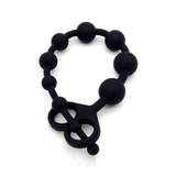 Silicone Anal Beads for Adult / Black Soft Anal Chain / Unisex Silicone Sex Toys - EVE's SECRETS