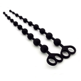 Silicone Anal Beads for Adult / Black Soft Anal Chain / Unisex Silicone Sex Toys - EVE's SECRETS