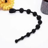 Silicone Anal Beads for Adult / Black Soft Anal Chain / Unisex Silicone Sex Toys - EVE's SECRETS