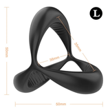 Silicone Double Penis Cock Ring for Men / Stretchable Erotic Device / Male Sex Toy - EVE's SECRETS