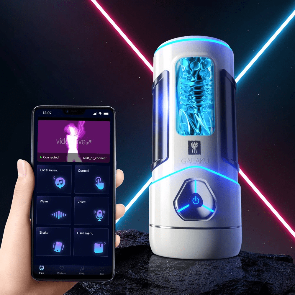 Silicone Male Masturbator / Automatic Blowjob Toy with App Remote