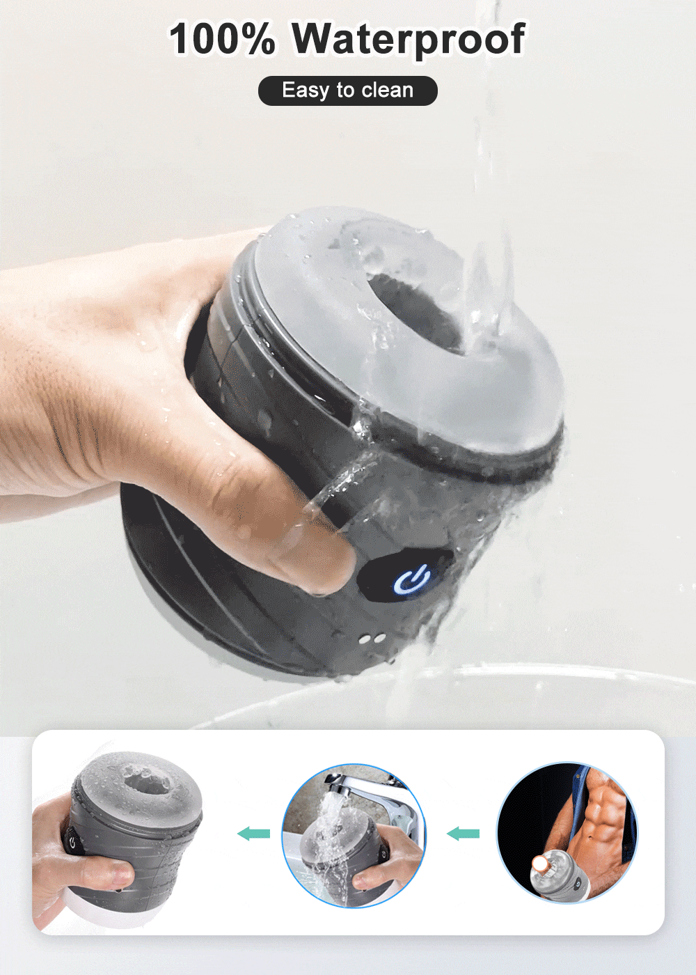 Silicone Vibrating Penis Masturbator / Vagina Simulator For Men / Adult Sex Toys - EVE's SECRETS
