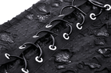 Sleek Black Halter Top Featuring Edgy Lace-Up Design