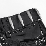 Sleek Black Shorts with Chain Accents - Bold Fashion