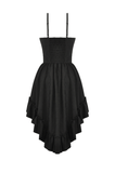 Sophisticated Black Dress for Women with Pink Lace Accents