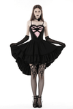 Sophisticated Black Dress for Women with Pink Lace Accents