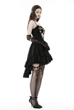Sophisticated Black Dress for Women with Pink Lace Accents