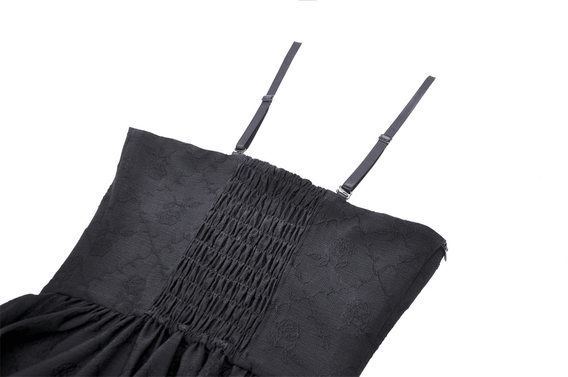 Sophisticated Black Dress for Women with Pink Lace Accents