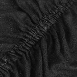 Sophisticated Women's Sheer Black Top with Ruffled Accents