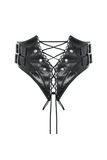 Steampunk-inspired Lace-Up Corset Belt from PU Leather
