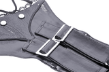 Steampunk-inspired Lace-Up Corset Belt from PU Leather