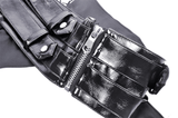 Steampunk-inspired Lace-Up Corset Belt from PU Leather
