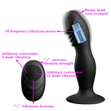 Remote Silicone Anal and G-Spot Vibrating Dildo / Waterproof Vibrator with Suction Cup / Sex Toys - EVE's SECRETS