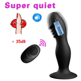 Remote Silicone Anal and G-Spot Vibrating Dildo / Waterproof Vibrator with Suction Cup / Sex Toys - EVE's SECRETS