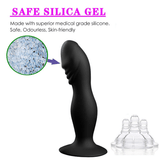 Remote Silicone Anal and G-Spot Vibrating Dildo / Waterproof Vibrator with Suction Cup / Sex Toys - EVE's SECRETS