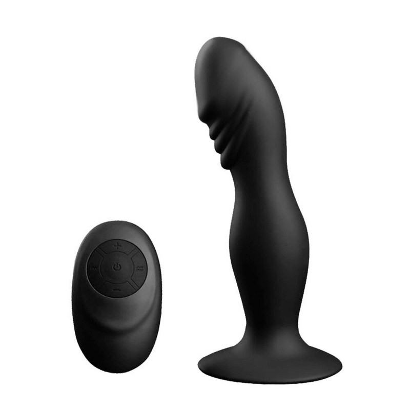 Remote Silicone Anal and G-Spot Vibrating Dildo / Waterproof Vibrator with Suction Cup / Sex Toys - EVE's SECRETS
