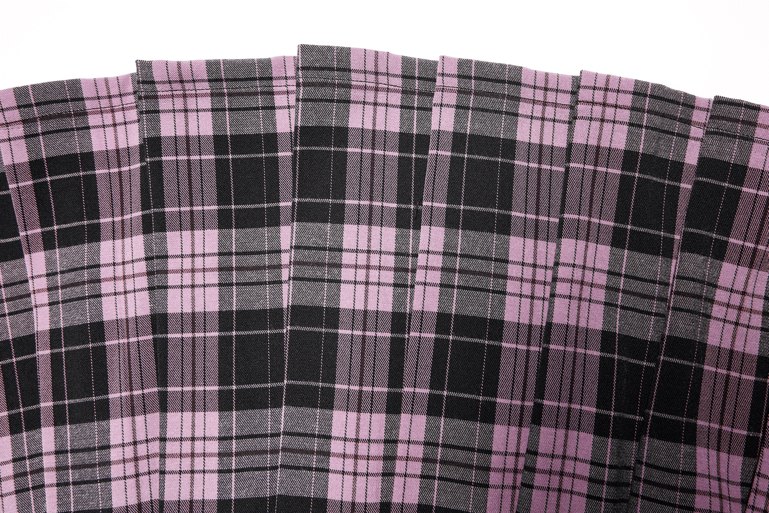 Stylish A-Line Plaid Skirt with Metal Ring Embellishments