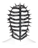 Stylish Adjustable Drawstring Spiked PU Headgear