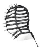 Stylish Adjustable Drawstring Spiked PU Headgear