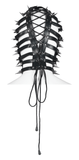 Stylish Adjustable Drawstring Spiked PU Headgear