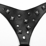 Stylish Faux Leather Punk Harness with Adjustable Straps