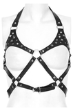 Stylish Faux Leather Punk Harness with Adjustable Straps